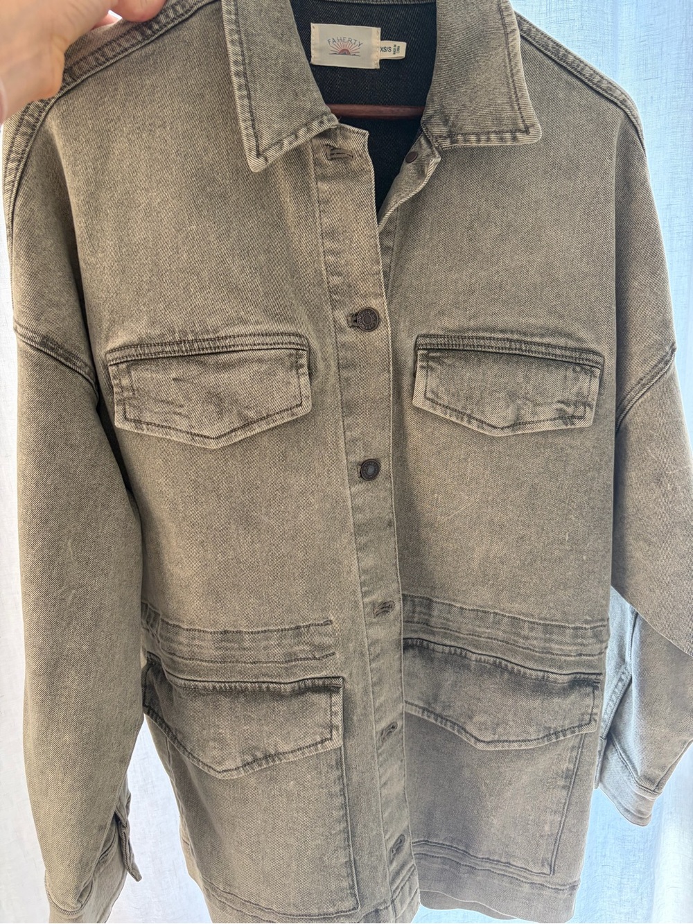 Faherty Washed Olive Utility Field Jacket- Size XS/S New without Tags